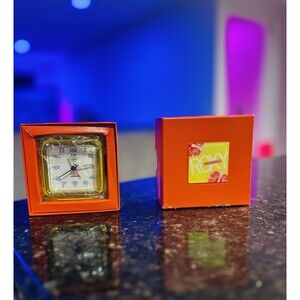 Vintage New In Box Yellow RARE Alarm Clock Roxy Quiksilver
